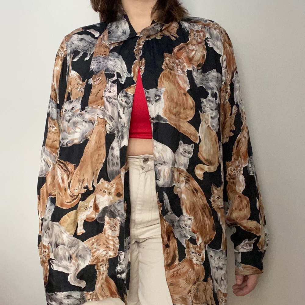 Silky Cat Blouse